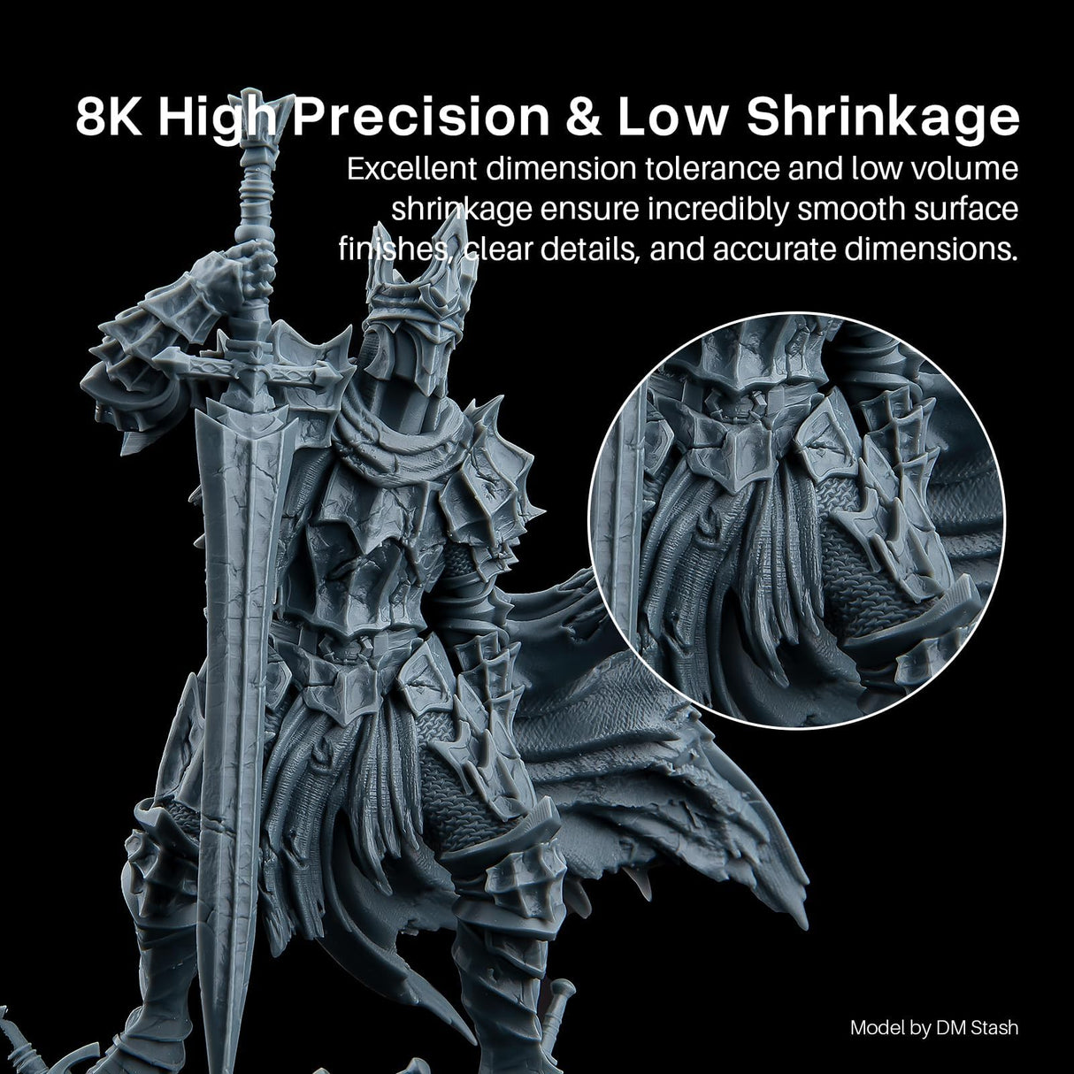 ELEGOO Upgraded 8K ABS-Like 3.0 Resin, High Toughness, Fast Curing 405nm LCD UV-Curing Resin for 8K/12K/14K MSLA/DLP/LCD 3D Printers - Space Grey 2000g ELEGOO