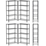 Internet's Best 5-Shelf Adjustable Wire Shelving | Heavy Duty Storage Rack | Metal Shelf for Garage, Restaurant, Industrial Use - Wide Unit Shelves, Sturdy Steel Frame | Black | 36" W x 18" D x 72" H Internet's Best