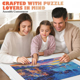 Calmbee 1500 Piece Plastic Puzzle Board with Drawers, 35”x 28” Portable Jigsaw Puzzle Table for Adults, Rotating Upgraded Lazy Susan Spinning Jigsaw Organizer Table,Durable ABS Frosted-Panel Calmbee