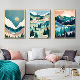 Binyuellr 6 Pack Diamond Art Kits for Adults,DIY 5D Full Drill Landscape Diamond Art Paintings, Diamond Painting Kit Gem Painting by Number Kits for Beginners, Home Wall Decor Gift 11.8×15.7inch Binyuellr