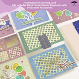 CREATIVETREES Greeting Card Making Kits DIY Blank Cards for Birthdays, 9 Envelopes, Balloon Thank You Cards, Colourful Balloon Thank You Cards with Envelopes CREATIVETREES