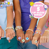 Horizon Group USA Sanrio Hello Kitty and Friends Shimmer Lip Gloss Making Kit, Makes 5 Hello Kitty Glitter Lip Gloss Rings, DIY Hello Kitty Lip Gloss Kit, Great Birthday Gift for Ages 6+ Horizon Group USA