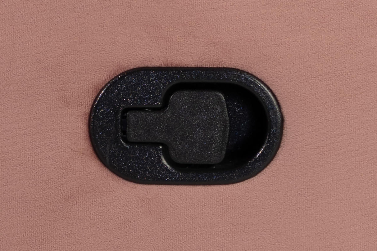 Luxury Velvet Manual Recliner Chair - Overstuffed Recliner with Tufted Back & Pillow Top Arms, Tuft Reclining Chairs with Adjustable Footrest, Mid Century Manual Recliners for Living Room (Pink) JCRRFLT