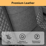 Jocisland Home Theater Seating, Movie Loveseat Recliner Chair with USB Wireless Charging, 3 Theatre Seats Couch Sofa for Media Room w/Electric Headrest, LED Light, Fold Down Table Jocisland