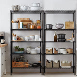 Simple Deluxe 5-Tier Storage Shelves, 21" W x 12" D x 54" H Adjustable Heavy Duty Wire Metal Shelving Unit, Chrome Simple Deluxe