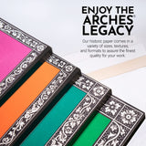 Arches Watercolor Pad, Cold Press, 9x12 inches, 12 Sheets - Professional Art Paper for Watercolor Gouache Ink Acrylic Canson