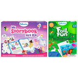Skillmatics My Storybook Art Kit Unicorn & Princesses & Foil Fun Animals Bundle, No Mess Art for Kids, DIY Creative Activity, Gifts for Boys & Girls Ages 4, 5, 6, 7, 8, 9, 10 Skillmatics