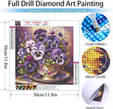 MOMDEDP Flowers Diamond Painting Kits for Adult-Moth Orchid Diamond Art Kits for Adults,5D Diamond Painting Flower,DIY Full Drill Diamond Painting Flower Gem Art and Crafts 12x12inch MOMDEDP