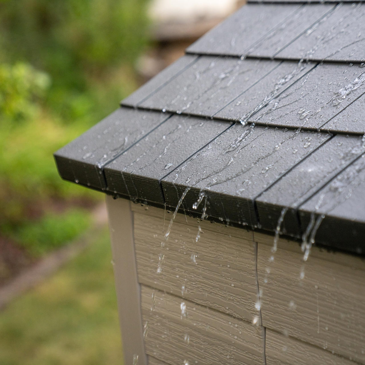 Lifetime Outdoor Storage Shed, 15x8 Ft, Desert Sand, Resin Backyard Tool Shed with Lockable Doors and UV-Protected Panels Lifetime