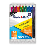 Paper Mate Mechanical Pencils 0.7mm Write Bros. Classic Number 2 Pencil Set Office Supplies Classroom Supplies Sketching Pencils Drafting Great for Standardized Testing 24 Count Paper Mate