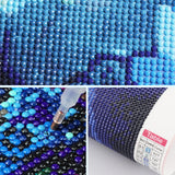 SENQAO Diamond Painting Lion Kits for Adults, DIY 5D Diamond Art Paint with Round Diamonds Full Drill Starry Sky Lion Gem Art Painting Kit for Home Wall Decor 30×40cm SENQAO