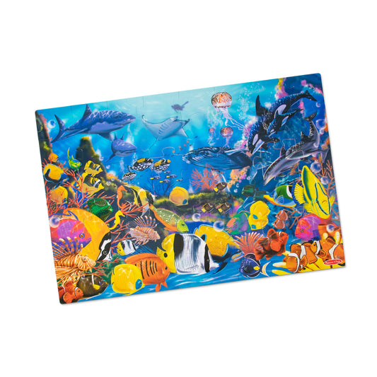 Melissa & Doug Underwater Ocean Floor Puzzle (48 pcs, 2 x 3 feet) - FSC Certified