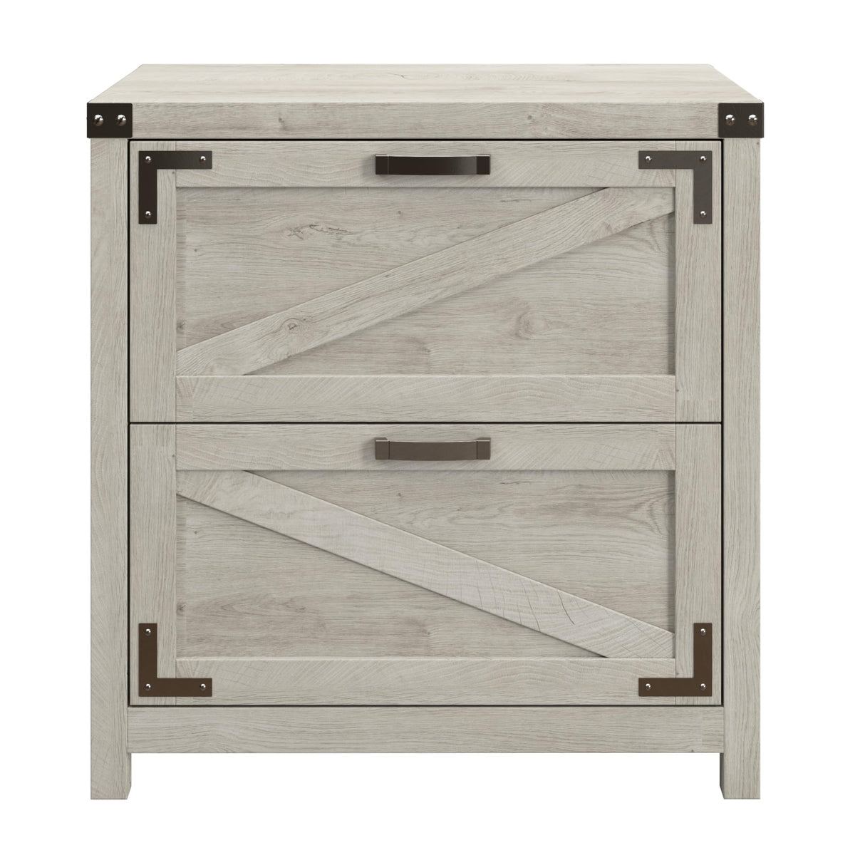 kathy ireland Home by Bush 2-Drawer Lateral File Cabinet, Letter/Legal, Cottage White, 29-Inch (CGF129CWH-03) Bush Business Furniture