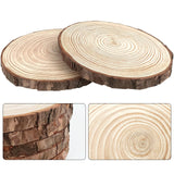 20Pcs Large Unfinished Wood Slices for Centerpieces,5.1-5.5 Inches Wood Centerpieces for Tables,DIY Round Wooden Discs with Tree Bark for Holiday Ornaments,Rustic Wedding (5.1-5.5in) YOIYINI