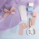 Framendino, 30 Pack 3 mm Acrylic Bookmark Blanks Sublimation Clear Bookmark with 30 Ribbon for DIY Crafts Framendino