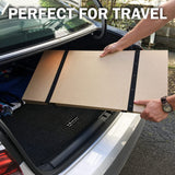 DMI Foldable Box Spring, Bunkie Board, Bed Support Slats for Support to Streamline and Minimize the Bed, No Assembly Needed, Twin Size, 60 x 30,Brown DMI