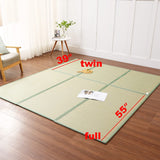 KITBRHOME Tatami Mat (Twin 79" x 39" x 0.5"), Japanese Traditional Tatami Mattress, Natural Rush Grass Floor Tatami Futon Mattress for Sleeping, Sitting, Yoga, Relaxing (Twin) KITBRHOME