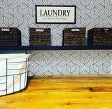 Joel's Antiques Floating Wall Shelf, Wood Decor & Long Shelf for Fireplace Mantel, Bookshelf, Bedroom, & Farmhouse - Wall-Mounted Rustic Stand, Wooden Hanging Display - Black, 72" x 10" x 2" joelsantiques