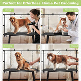 ZPVP Dog Grooming Table Arm Stand Adjustable About Height 32"-47" Width Dog Grooming Arm with Clamp No-Sit Haunch Holders for Medium/Large Pets Metal(Grooming Table Not Included) ZPVP