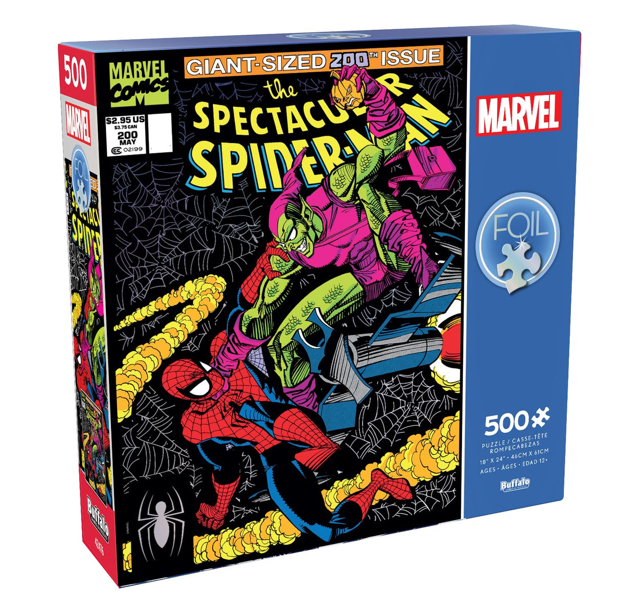 Buffalo Games - Foil Puzzle - Marvel's The Spectacular Spider-Man - 500 Piece Jigsaw Puzzle Buffalo Games