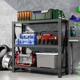 Hzdbhd Garage Shelving Unit 1 Set Rustproof 50“W Heavy Duty Storage Shelves Easy Assembly 3 Tier Adjustable Metal Steel Utility Shelf Rack Garage Storage Organize for Tools Basement,Warehouse Hzdbhd