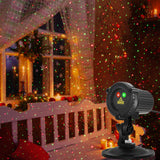 HERHOTER Christmas Laser Lights Outdoor,Red and Green Moving Outdoor Laser Light, Waterproof Garden House Decoration Laser Christmas Lights HERHOTER