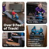 Step2 Up & Down Roller Coaster Kids Ride On Toy, Push Car, Indoor/Outdoor Playset, Made of Durable Plastic, Max Weight 50 lbs., for Toddlers 2-5 Years Old, Gray & Blue Step2
