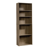 Sauder Beginnings 5-Shelf Bookcase, Bookshelf with Adjustable Storage Shelves, in Summer Oak Sauder