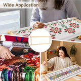 32.8 x 12 Inches Frames for Cross Stitch, Embroidery Scroll Wood Needlework Frame, Needlepoint Scroll Frame, Quilting Hoop Stand, Stitching Needlepoint Holder Tool Wooden Sewing Frame Tideme