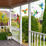 6 Pack Hummingbird Wind Chime Kit for Kids to Paint Make You Own Spring Wind Chimes Wooden Art Arts and Crafts Bird Ornaments Spring Smmer Party Decoration for Kids and Adults BAPHILE