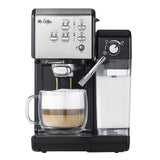 Mr. Coffee Programmable Espresso & Cappuccino Machine with Automatic Milk Frother & 19-Bar Pump, Stainless Steel Mr. Coffee