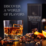 DIY Whiskey Gifts for Men - DIY Whiskey Infusion Set - Whiskey Making Kit - Whiskey Decanter Set with Botanicals & Wood Chips - Bourbon Decanter & Whiskey Birthday Gifts for Men Krafterize
