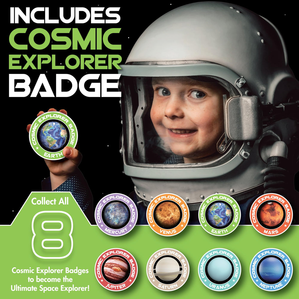 Cosmic Dig Kit by Big Discoveries - Explore The Planets of The Solar System with Gem & Fossil Excavation Kits for Kids | STEM Toy Science Dig Kits with Gemstones for Boys and Girls Big Discoveries