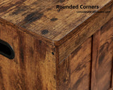 VANKILEY 51.2"Storage chest extra large,storage bench with 2 safety hinges,Shoe Bench,51.2*15.7*19.1inches,wooden trunk for bedroom,livingroom,entryway,Supports 220 lb,Easy Assembly(Rustic brown) VANKILEY