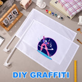 DECHOUS 4Pcs Blank White Car Flags, Blank Car Window Flags for Sublimation, 18x17 Inch DIY Blank Flags Sublimation Car Flags with Pole Car Shaking Flags for Sublimation Outdoor Garden Festival DECHOUS