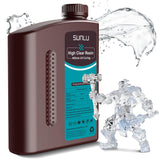 SUNLU High Clear 3D Printer Resin, High Transparency 3D Printing Resin, Resist Yellowing Clear Resin, 405nm UV Curing 3D Printing Photopolymer Resin, Suitable for LCD/DLP/SLA 3D Resin Printer, 2000g SUNLU