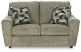 Signature Design by Ashley Cascilla Casual Loveseat, Light Gray Signature Design by Ashley