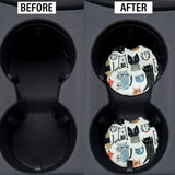 100 PCS Sublimation Blank Car Coasters with Car Coaster Packaging, 2.75 in Circular Opening Blank Sublimation Coasters for Thermal Sublimation DIY Crafts,Car Coasters for Selling Horsdo