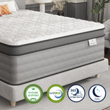 Onlylucky Queen Mattress 14 Inch, Firm Queen Size Mattresses in a Box with Cooling Gel Memory Foam & Pocket Springs for Heavy People, Edge Support, Back Pain Relief, Fiberglass-Free, CertiPUR-US Onlylucky