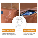 NettyPro Outdoor Patio Cushion Storage Bags Water-Resistant Large Storage Bag with Zipper and Handle for Patio Furniture Cushion Christmas Tree 7.5 Ft, 50 x 15 x 25 Inch, Brown NettyPro