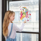 Make It Real Disney: Window Art Mosaic - Disney Princess - 70 pcs, Reusable Puzzle Window Clings, Creates a 9.5 x 16.5 Image, Kids Ages 6+ Make It Real