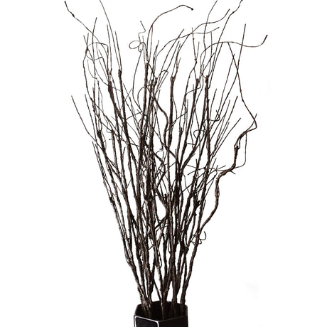 FeiLix 10PCS Lifelike Curly Willow Branches Decorative Dried Artificial Twigs, 30.7 Inches Fake Bendable Sticks Vintage Vines/Stems DIY Greenery Plants Craft Vases Home Garden Hotel Farmhouse Decor FeiLix