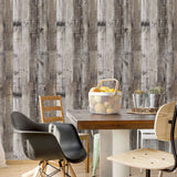 Livebor Gray Wood Peel and Stick Wallpaper Faux Wood Contact Paper 17.7inch x 118.1inch Wood Wallpaper Peel and Stick Shiplap Contact Paper Planks Self Adhesive Wallpaper Distressed Wood Wall Paper Livebor