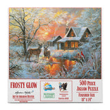SUNSOUT INC - Frosty Glow - 500 pc Jigsaw Puzzle by Artist: Abraham Hunter - Finished Size 18" x 24" - MPN# 69481 SunsOut