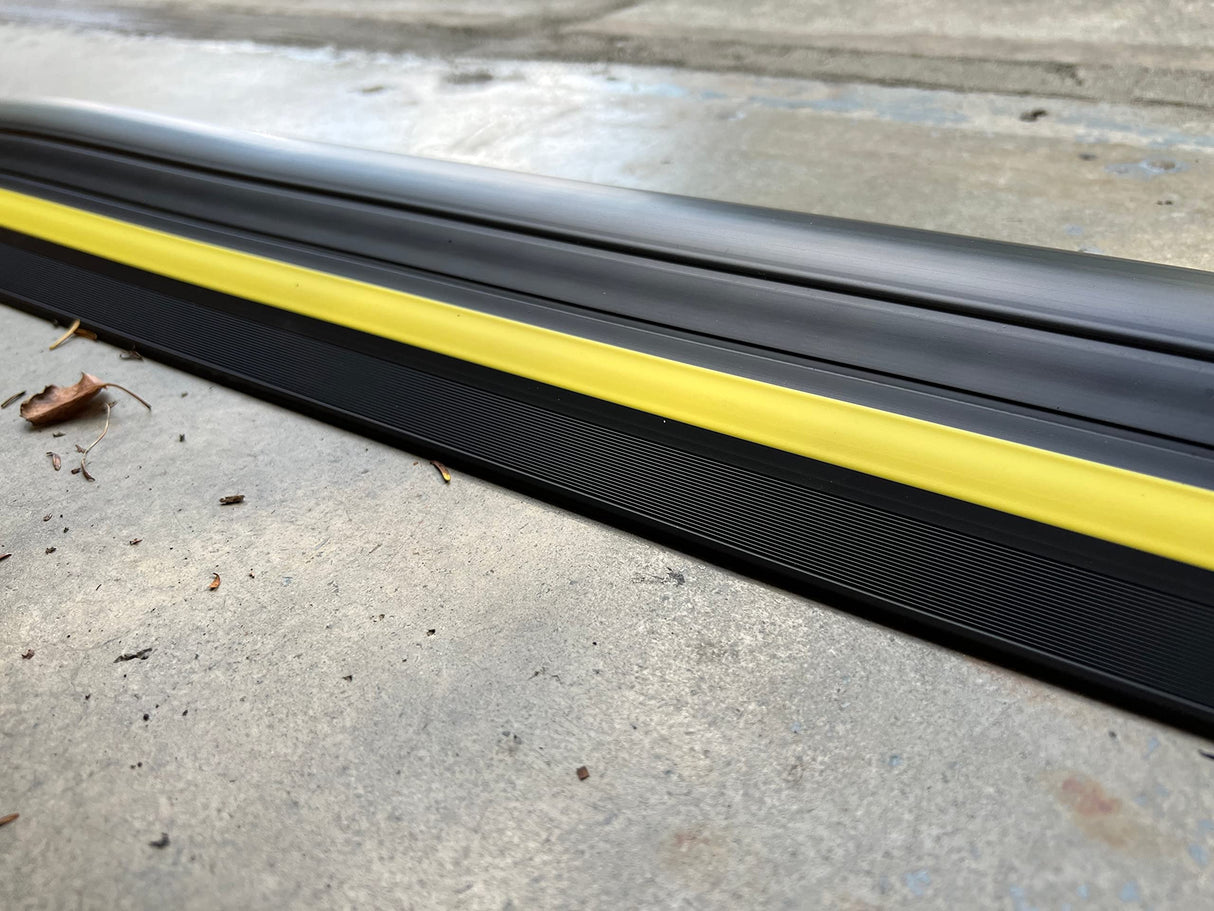 1 ½" High Garage Door Flood Barrier Threshold Kit (8'3") | Flexible PVC | Complete Kit Includes 2 Adhesives | GaraDry GARADRY