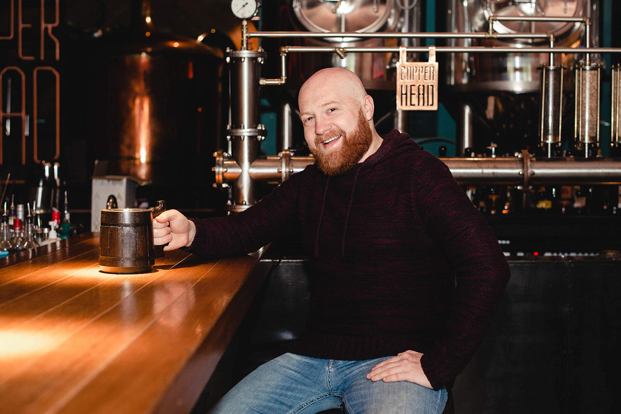 Etno Motif Handmade Wood Mug 20 oz Stainless Steel Cup Carved Natural Beer Stein Old-Fashioned Brown - Wood Carving Beer Mug of Wood Wooden Beer Tankard Capacity: 20oz (600ml) - Great Gift Idea Etno Motif