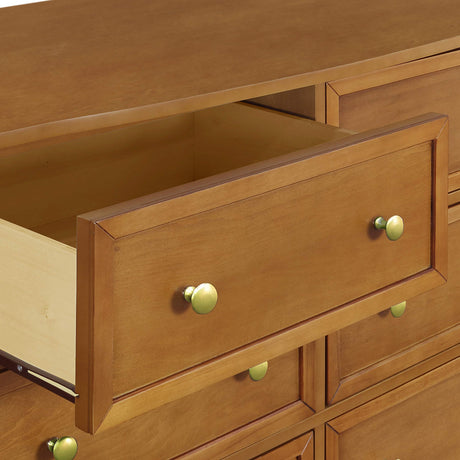 DaVinci Kalani 6-Drawer Baby Dresser for Nursery - Wooden Double Chest of Drawers for Kids, Boys & Girls - Multi-Purpose Storage Dresser for Bedroom, Living Room & Hallway - Easy to Assemble, Chestnut DaVinci