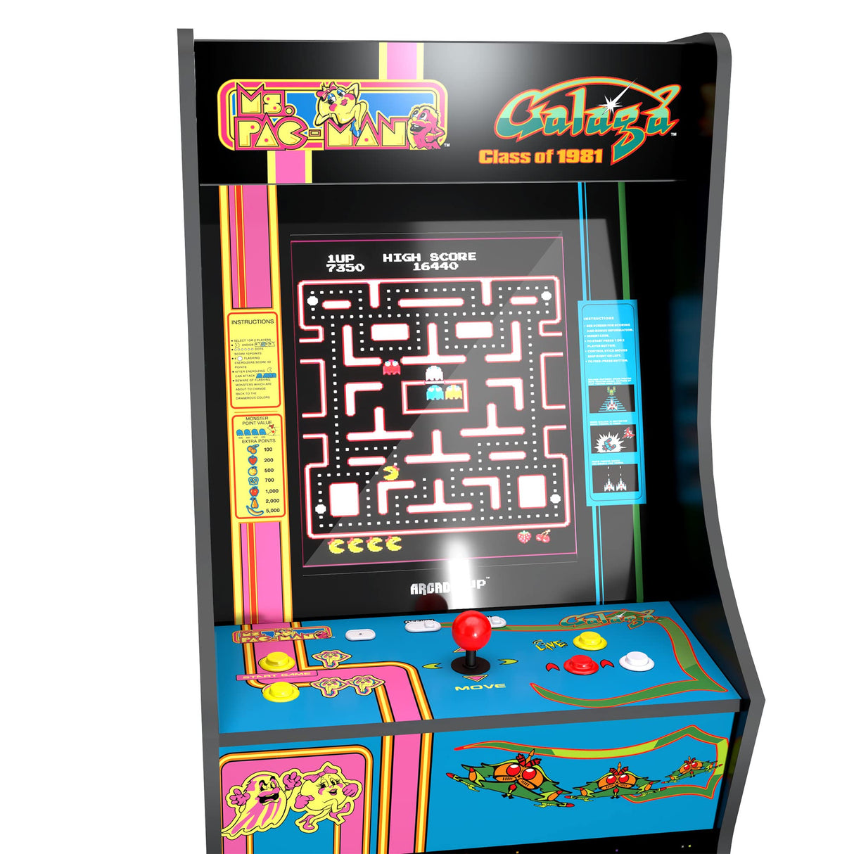 ARCADE1UP Ms. Pac-Man/Galaga Class of '81 Arcade Machine - Electronic Games; ARCADE1UP