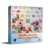 SUNSOUT INC - Spools - 1000 pc Jigsaw Puzzle by Artist: Rebecca Barker - Finished Size 20" x 27" - MPN# 24218 SunsOut