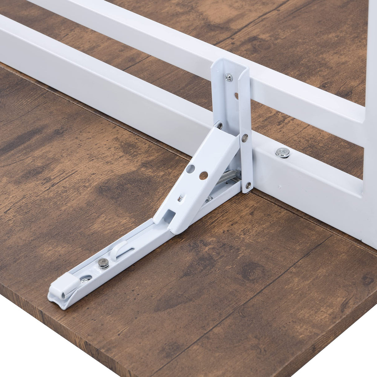 Merax Farmhouse 5-Piece Counter Height Drop Leaf Dining Table Set with Dining Chairs for 4, White Merax